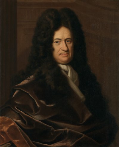 Retrato do filósofo Gottfried Wilhelm Freiherr von Leibniz de Christoph Bernhard Francke